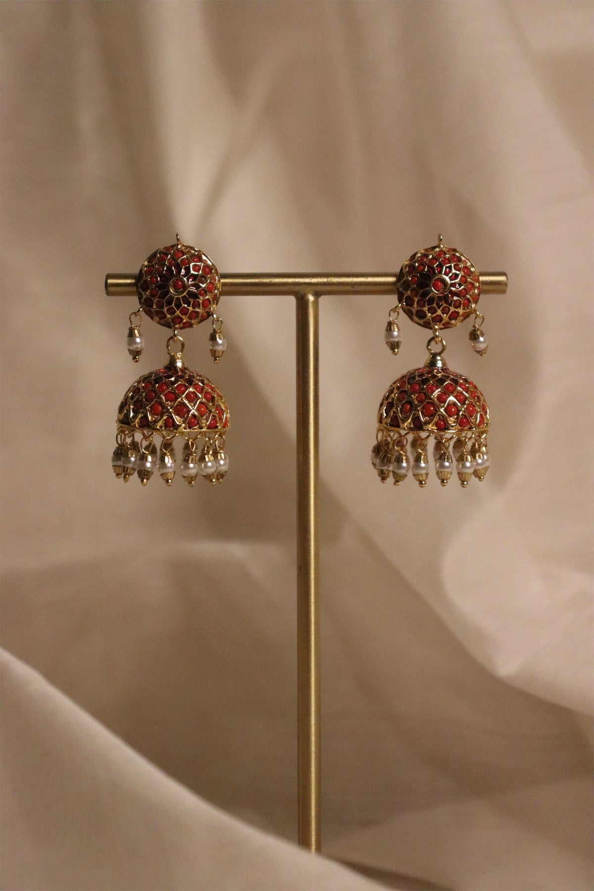 Moonga Jhumkis